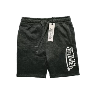 Dark Black Von Dutch Shorts