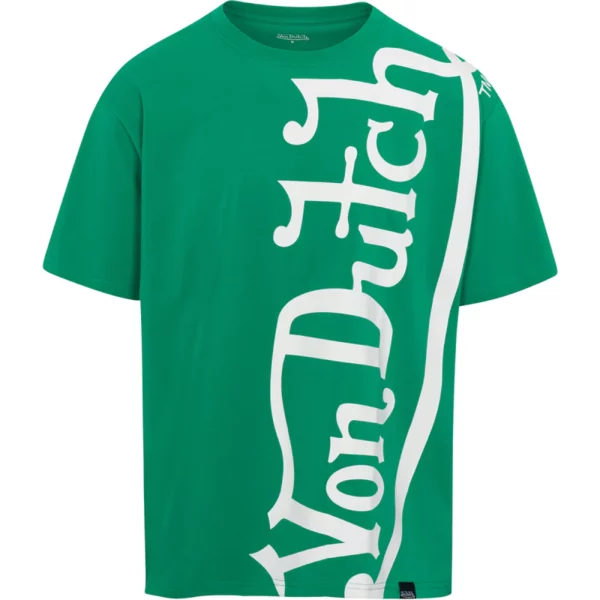 GREEN & WHITE VERTICAL LOGO SS TEE