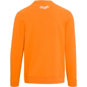 Von Dutch Originals Logo Orange Crew Neck Sweatshirt